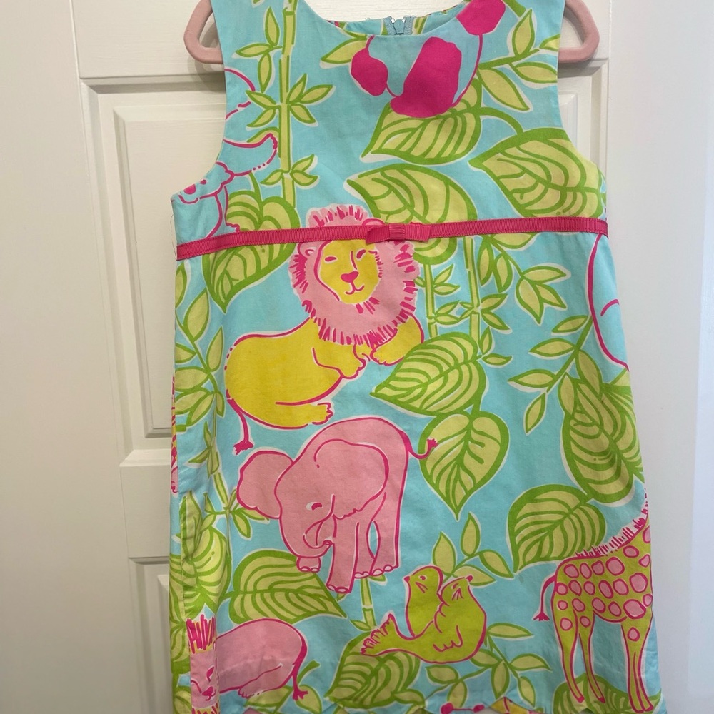 Lilly Pulitzer Pink and Green Floral Dress